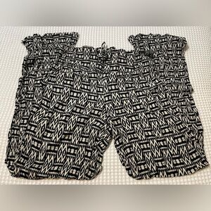 C Wonder - Black and White Patterned Pants